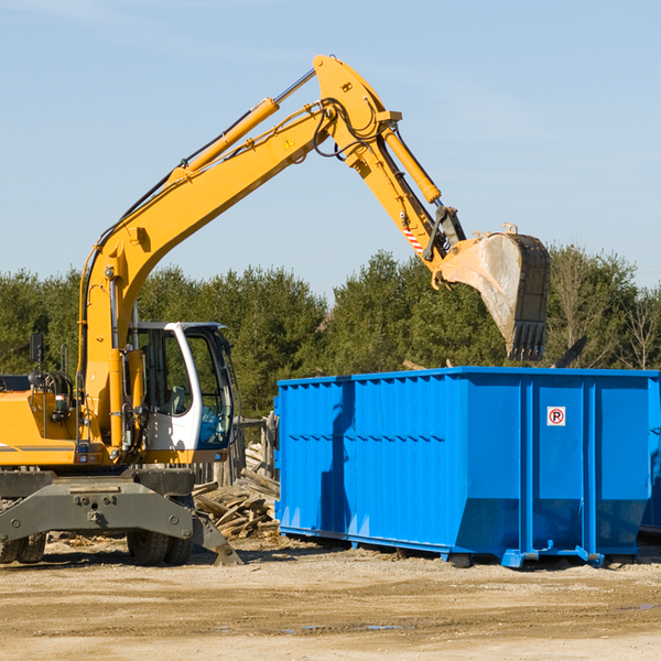 are there any restrictions on where a residential dumpster can be placed in Oshtemo MI